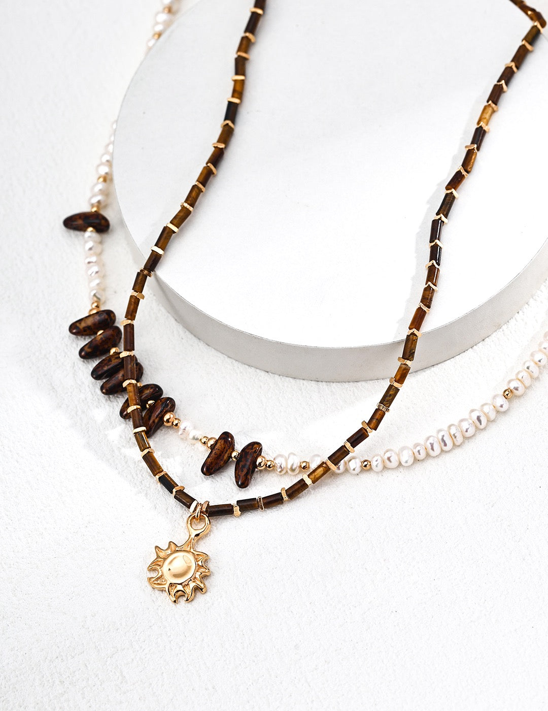 【Premium Quality】S925 Silver Necklace with Natural Pearl & Czech Glass