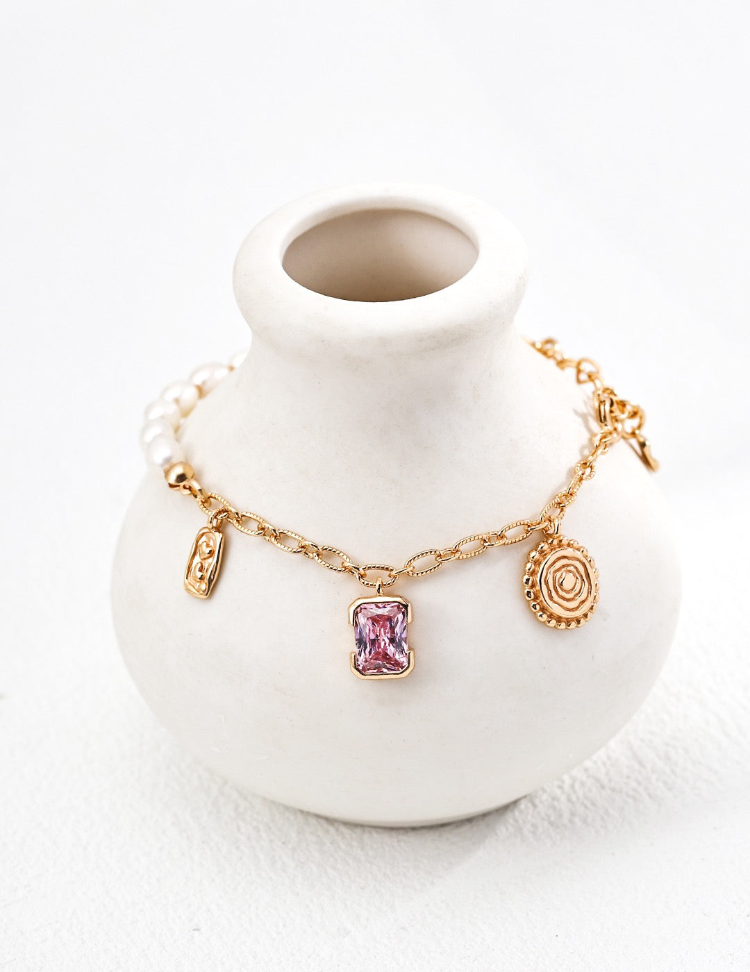 【Premium Quality】S925 Silver Bracelet with Natural Pearls
