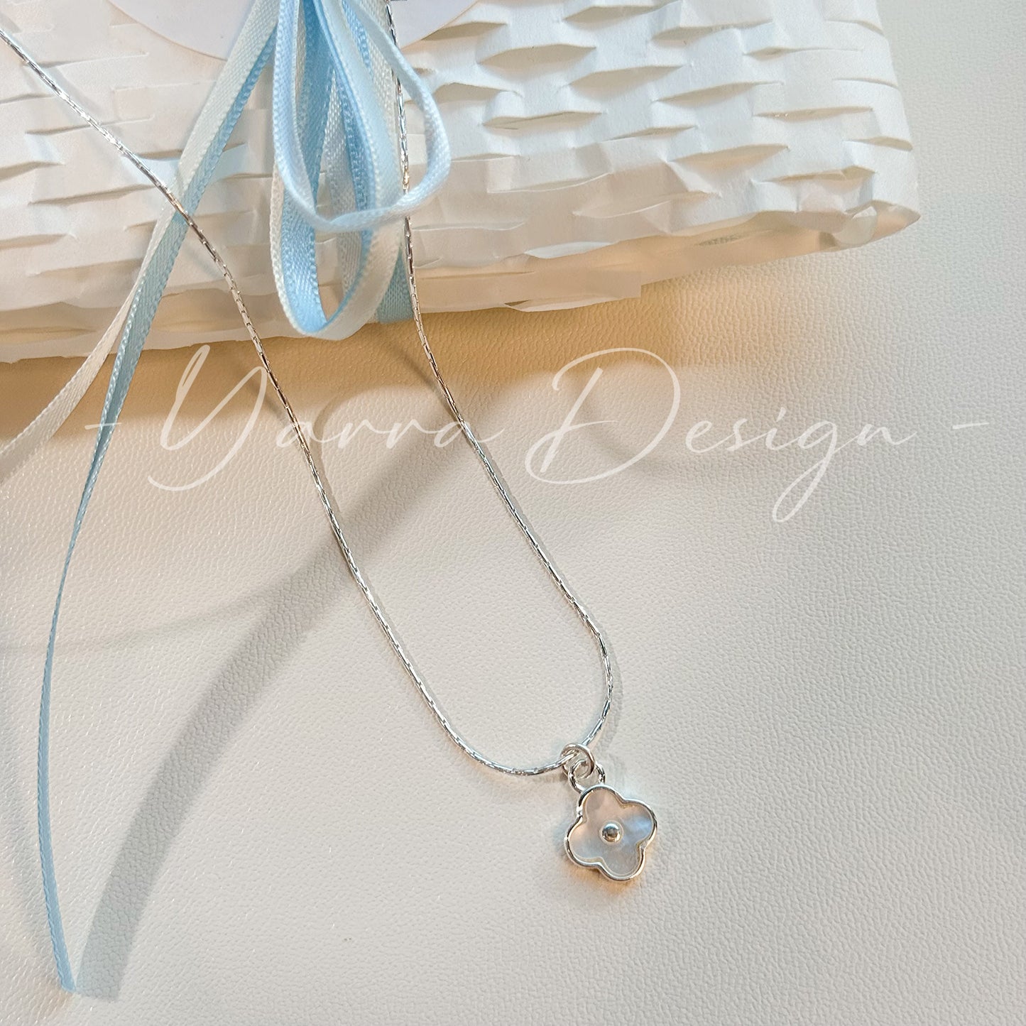 Sterling Silver Dainty Four Leaf Clover Necklace