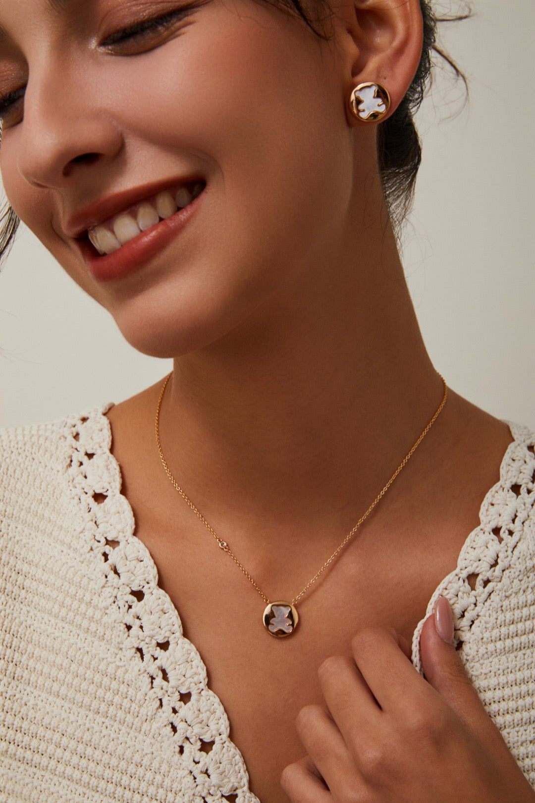 Golden Teddy – Vintage Bear Necklace