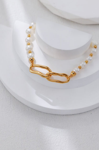 【Premium Quality】S925 Silver Bracelet with Natural Pearls