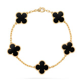 【Premium Quality】CNC Lucky Clover Five-Flower Bracelet