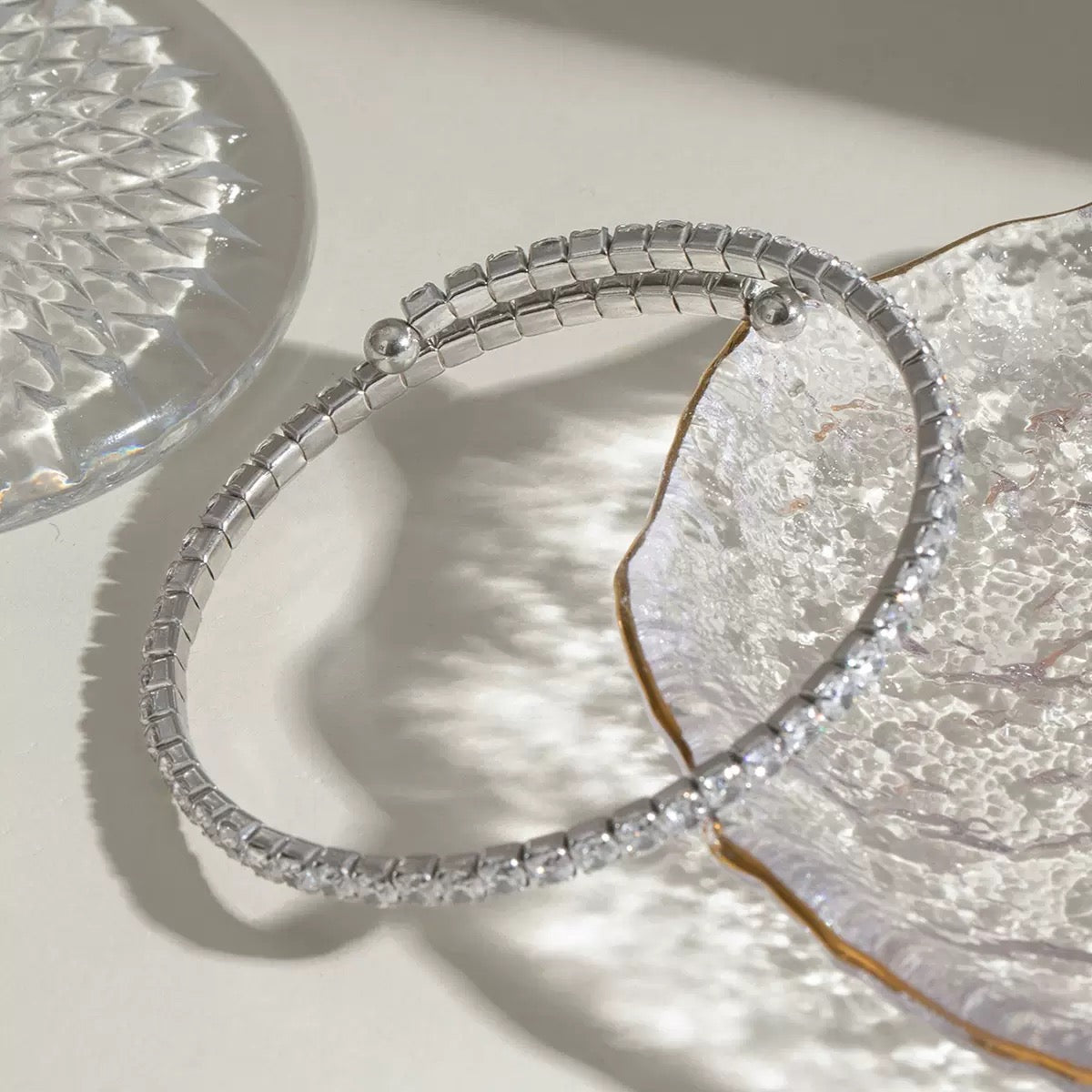 Crystal Glow Tennis Bangle