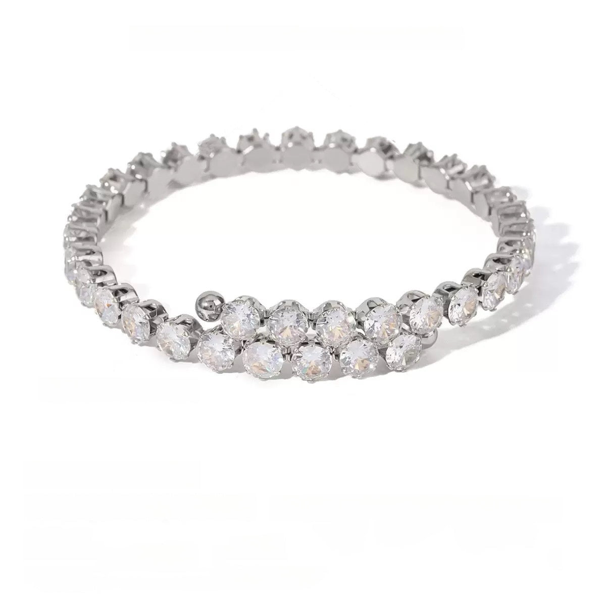 Crystal Glow Tennis Bangle