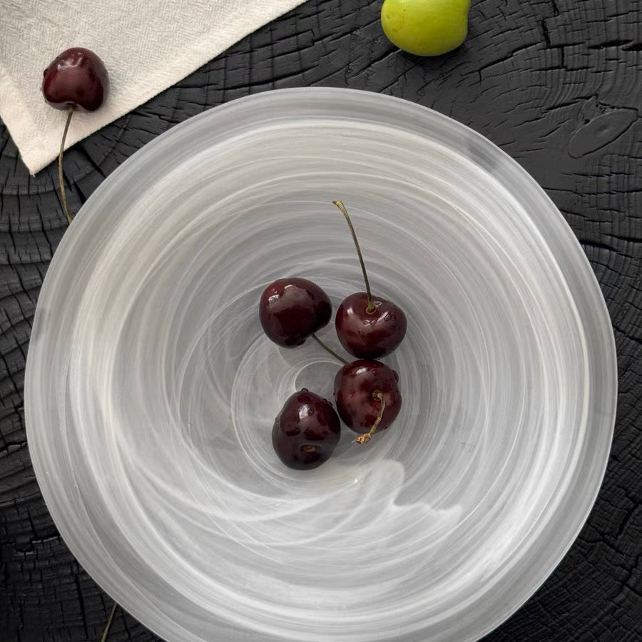 Absolute Handcrafted Wave Bowl, Top View