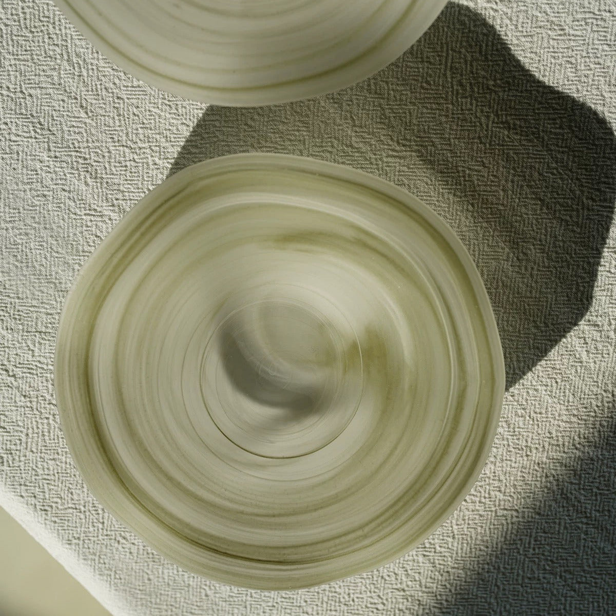 Absolute Handcrafted Wave Bowl, Top View