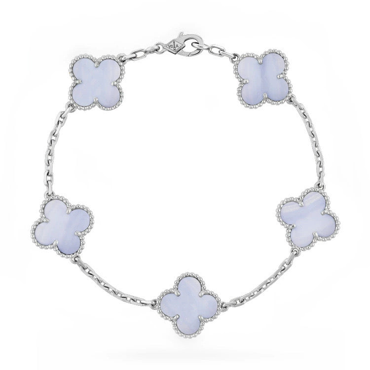 【Premium Quality】CNC Lucky Clover Five-Flower Bracelet