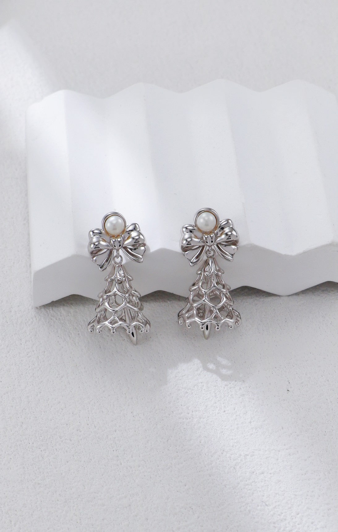 【Premium quality】925 Sterling Silver Christmas Tree Earrings
