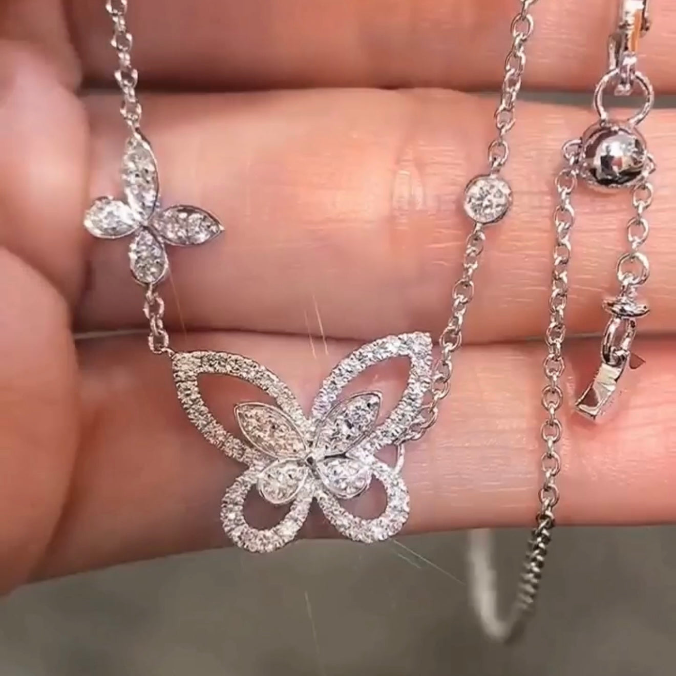 Multi-Butterfly Necklace