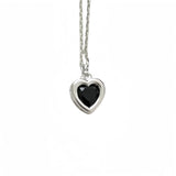Zircon Heart Pendant Necklace