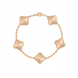 【Premium Quality】CNC Lucky Clover Five-Flower Bracelet