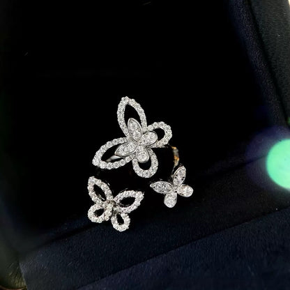Triple Butterfly Ring
