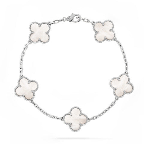 【Premium Quality】CNC Lucky Clover Five-Flower Bracelet