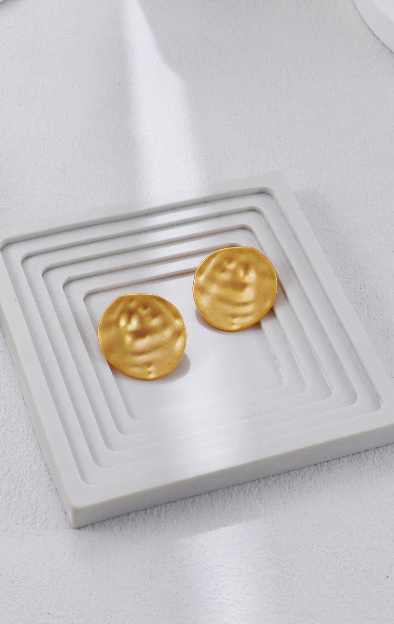 【Premium quality】925 Sterling Silver Matte Texture Minimalist Earrings