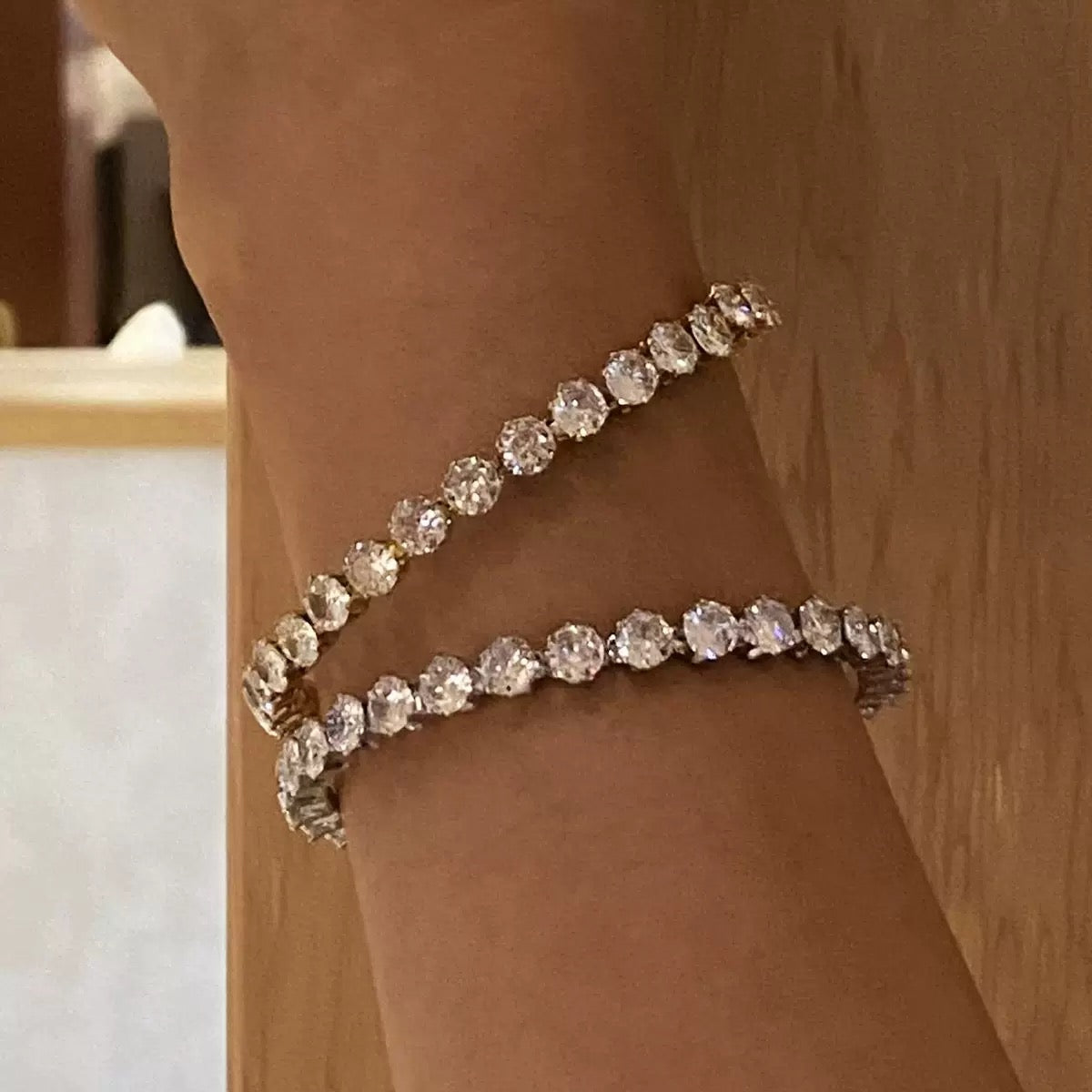 Crystal Glow Tennis Bangle