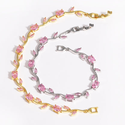 Adjustable Flower Bracelet | Natural Stone | Fade-Resistant Plated | Luxury Style