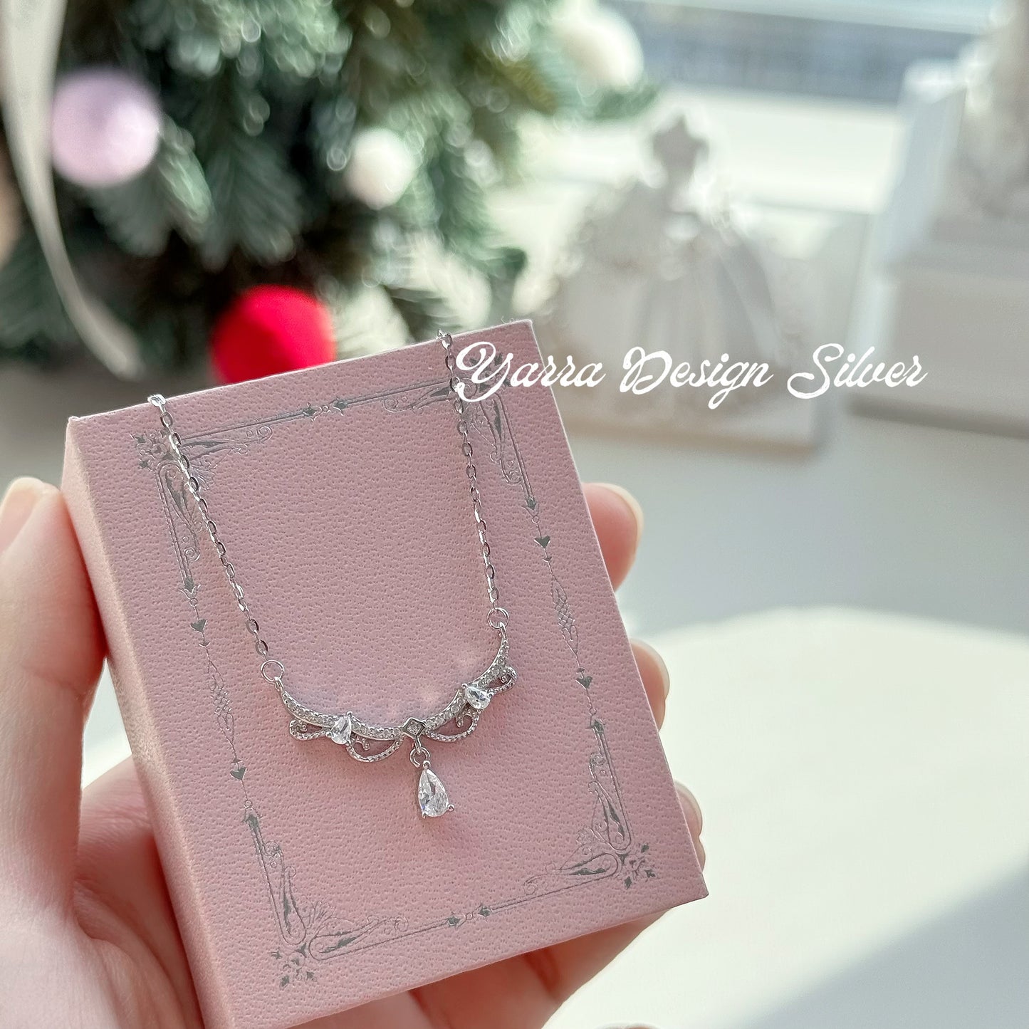 S925 Sterling Silver Princess Style Necklace