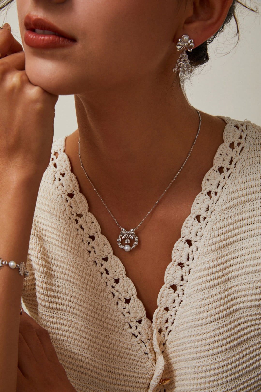 【Premium quality】925 Sterling Silver Christmas Tree Earrings