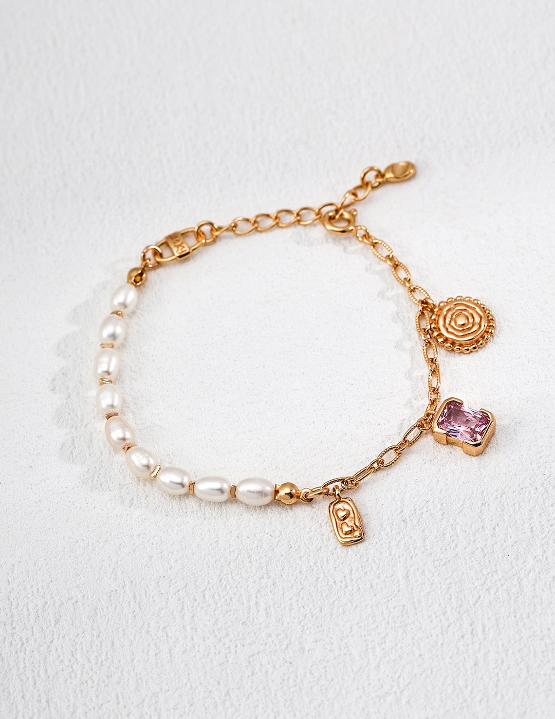 【Premium Quality】S925 Silver Bracelet with Natural Pearls