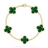 【Premium Quality】CNC Lucky Clover Five-Flower Bracelet