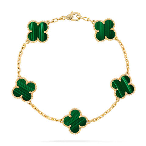 【Premium Quality】CNC Lucky Clover Five-Flower Bracelet