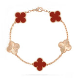【Premium Quality】CNC Lucky Clover Five-Flower Bracelet