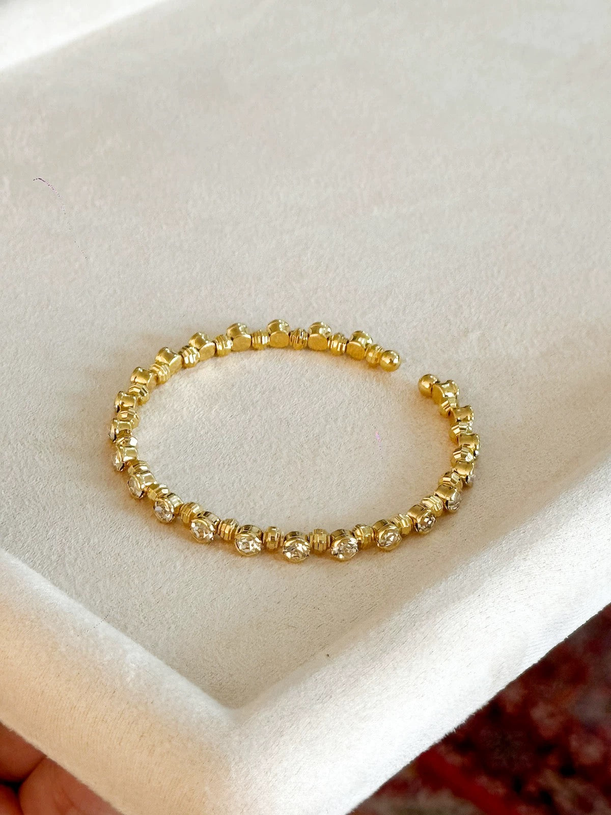 Sculptural Gold Bracelet