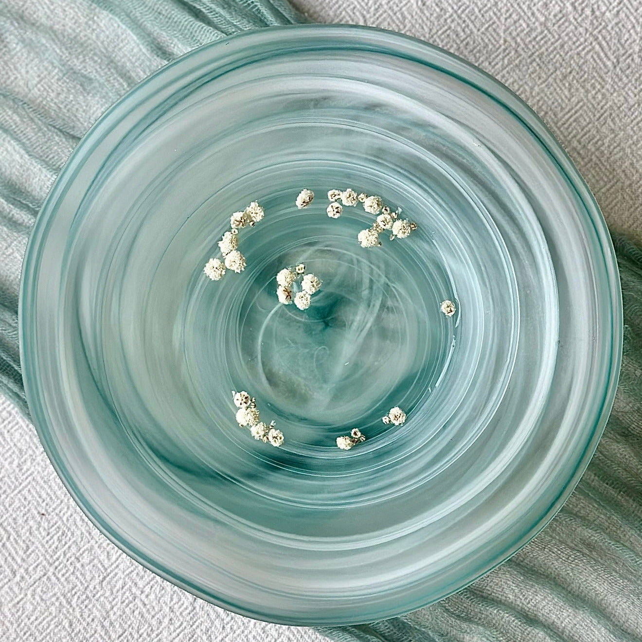 Absolute Handcrafted Wave Bowl, Top View