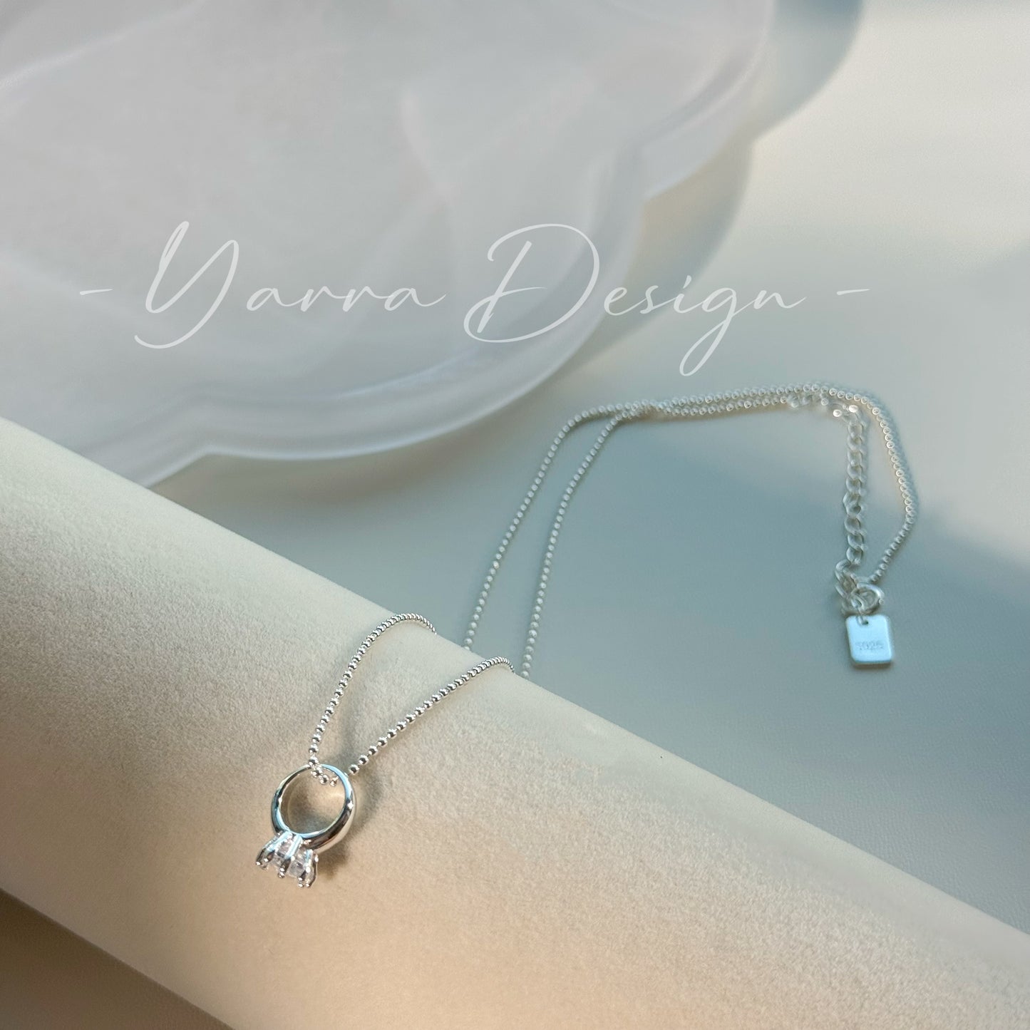 Mini Ring Pendant S925 Sterling Silver Necklace