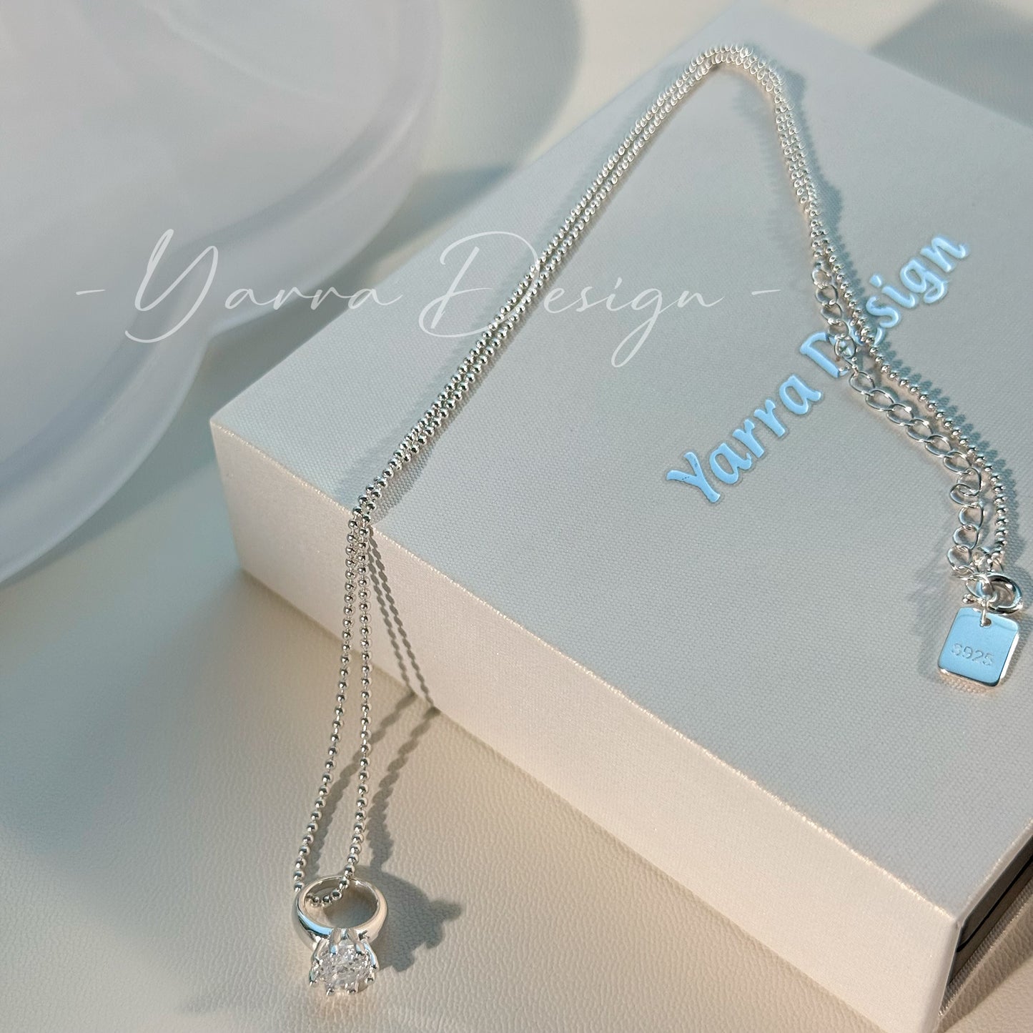 Mini Ring Pendant S925 Sterling Silver Necklace