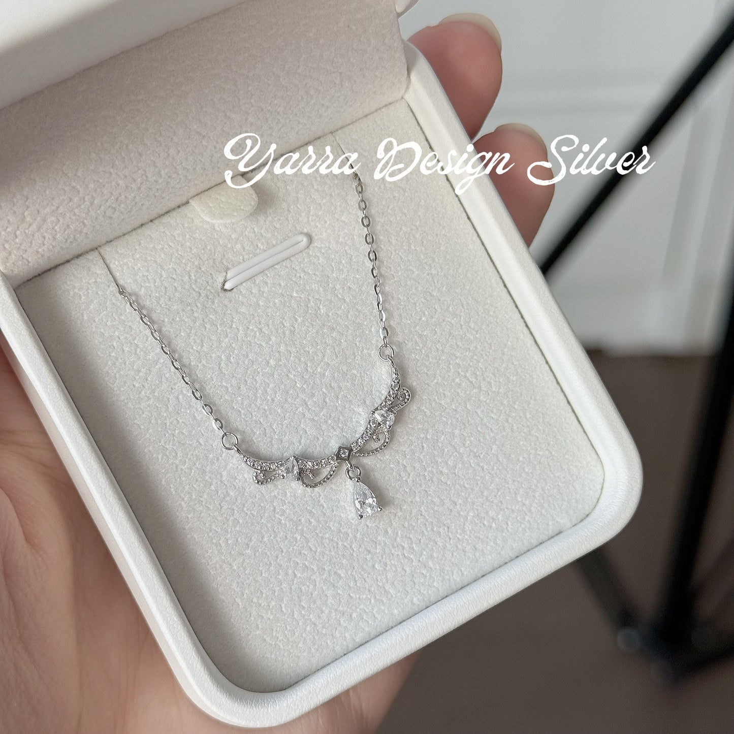 S925 Sterling Silver Princess Style Necklace