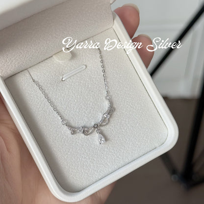 S925 Sterling Silver Princess Style Necklace