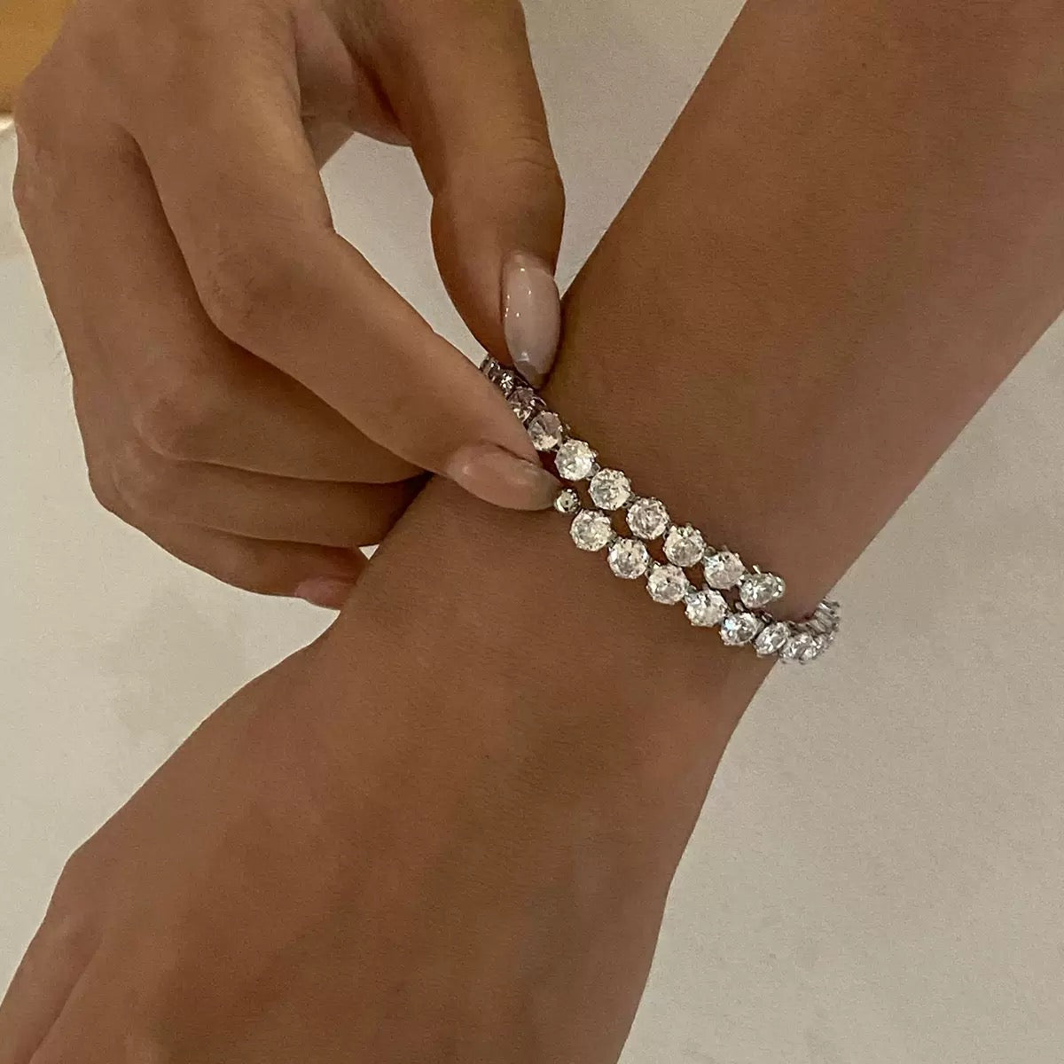 Crystal Glow Tennis Bangle