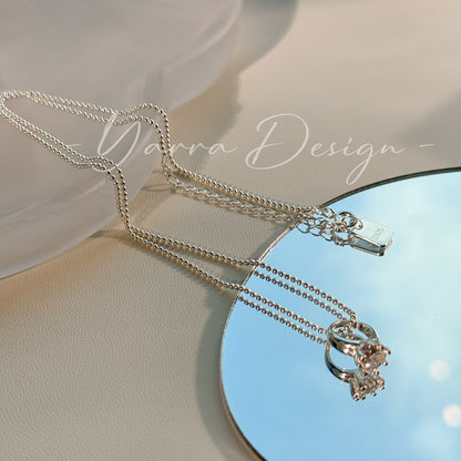 Mini Ring Pendant S925 Sterling Silver Necklace