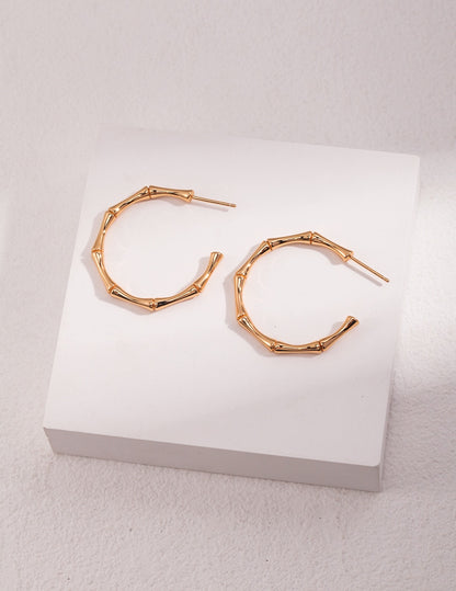 【Premium Quality】S925 Silver Half-Circle Hoop Earrings