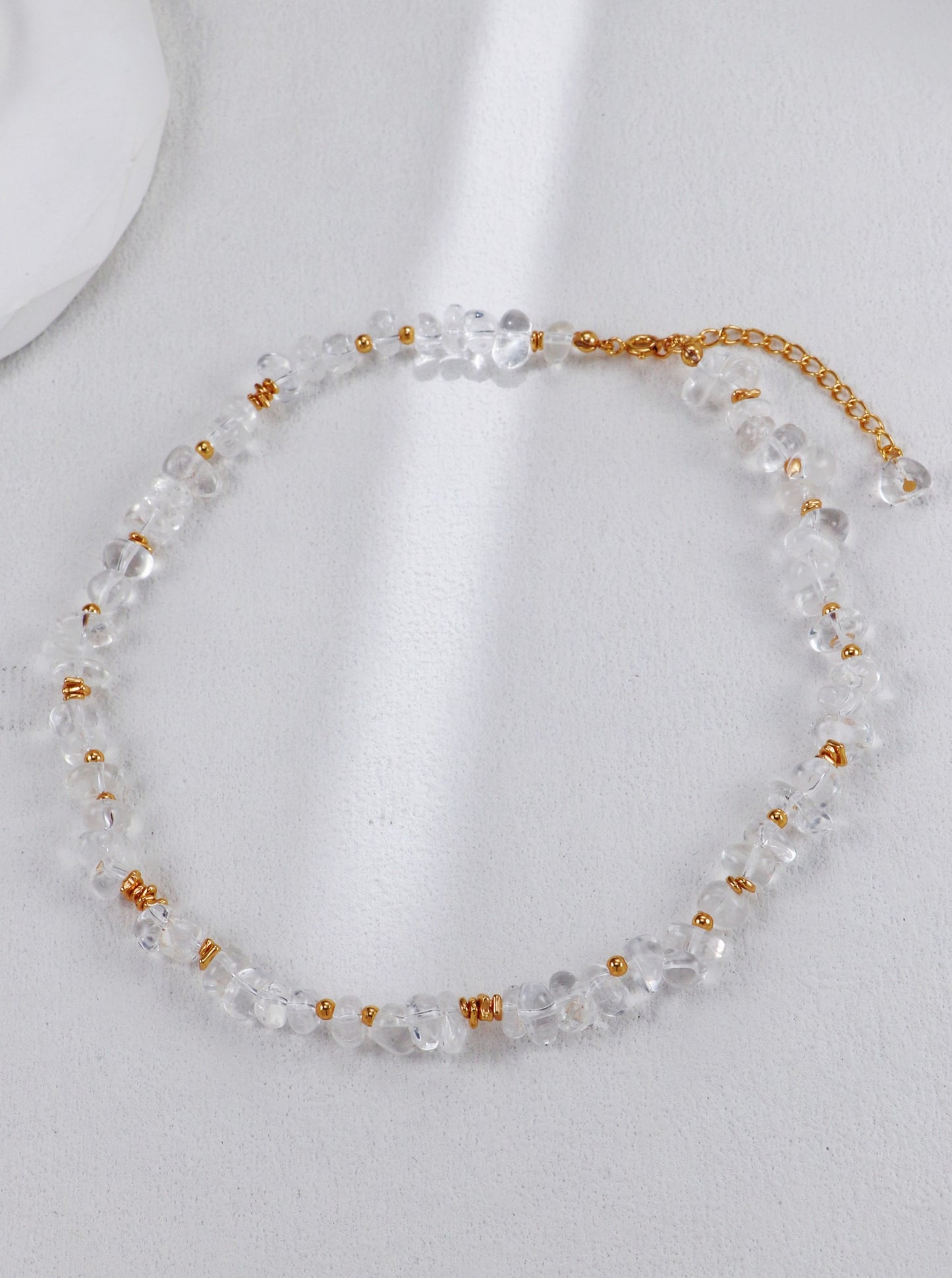 【Premium quality】925 Sterling Silver Vintage Gold Crystal Necklace