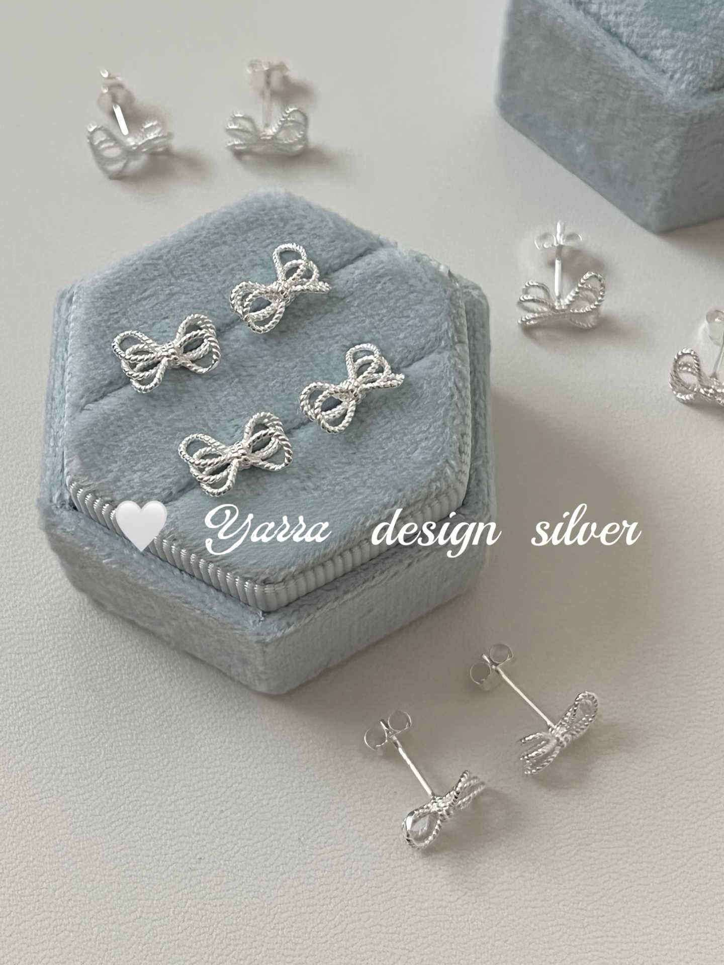 S925 Sterling Silver Layered Hollow Bow & Twist Knot Stud Earrings