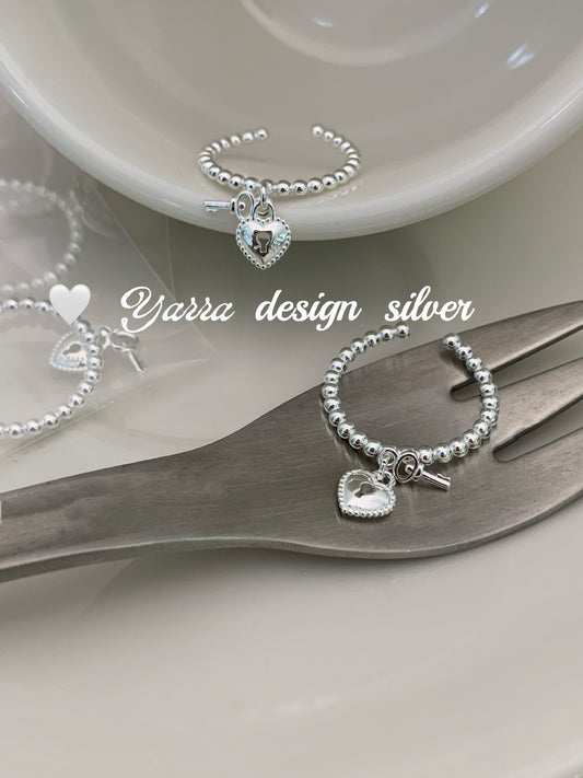 Heart Key Open Ring