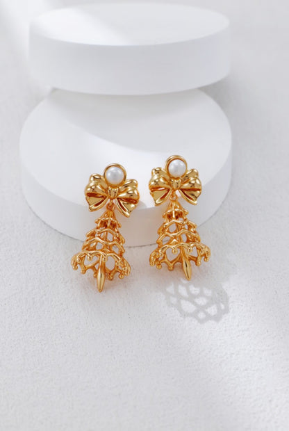 【Premium quality】925 Sterling Silver Christmas Tree Earrings