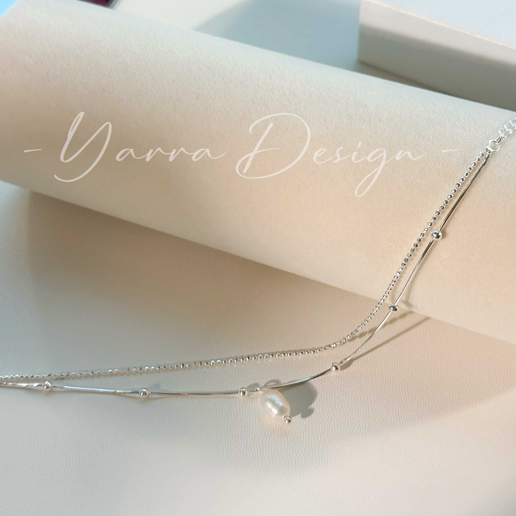 Double-Layer Pearl S925 Sterling Silver Bracelet