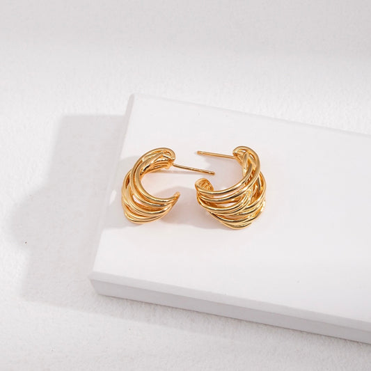 【Premium Quality】S925 Silver Thread Line Earrings