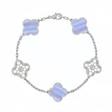【Premium Quality】CNC Lucky Clover Five-Flower Bracelet