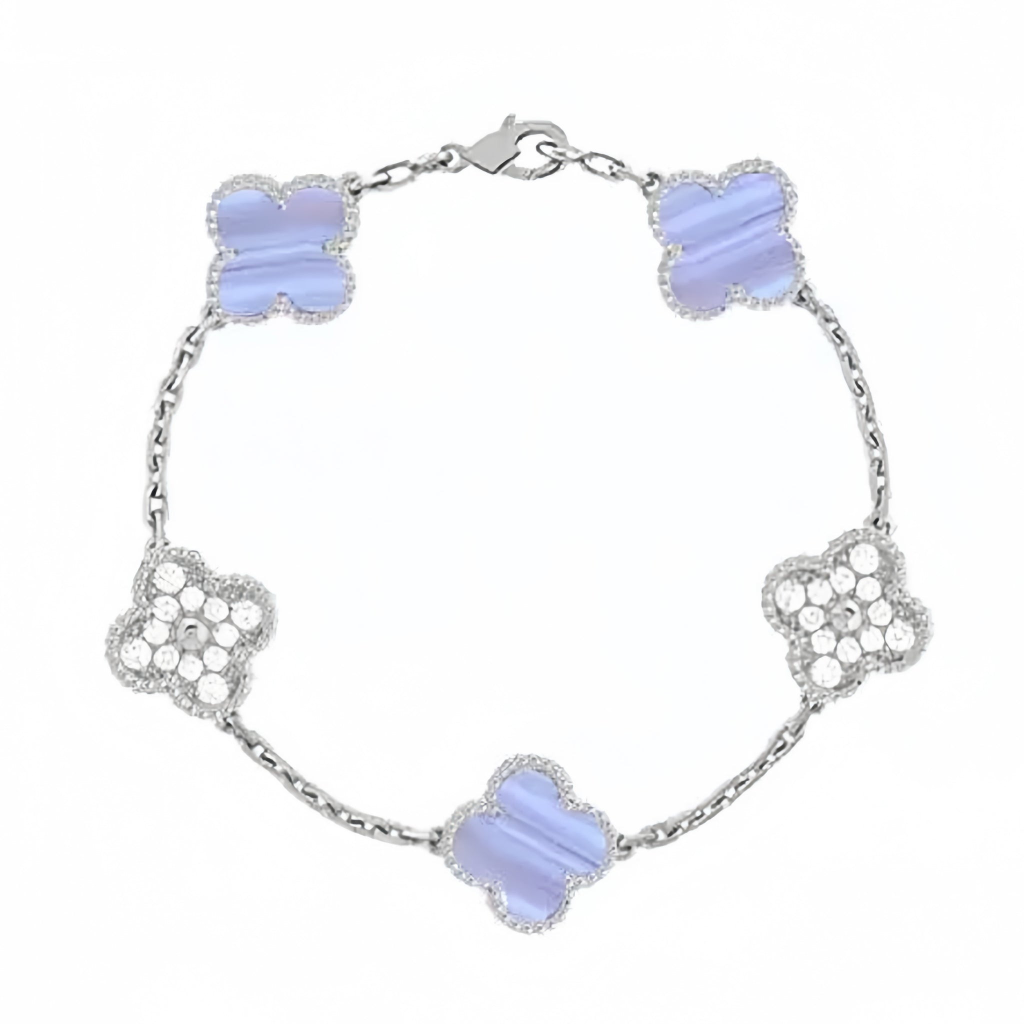 【Premium Quality】CNC Lucky Clover Five-Flower Bracelet