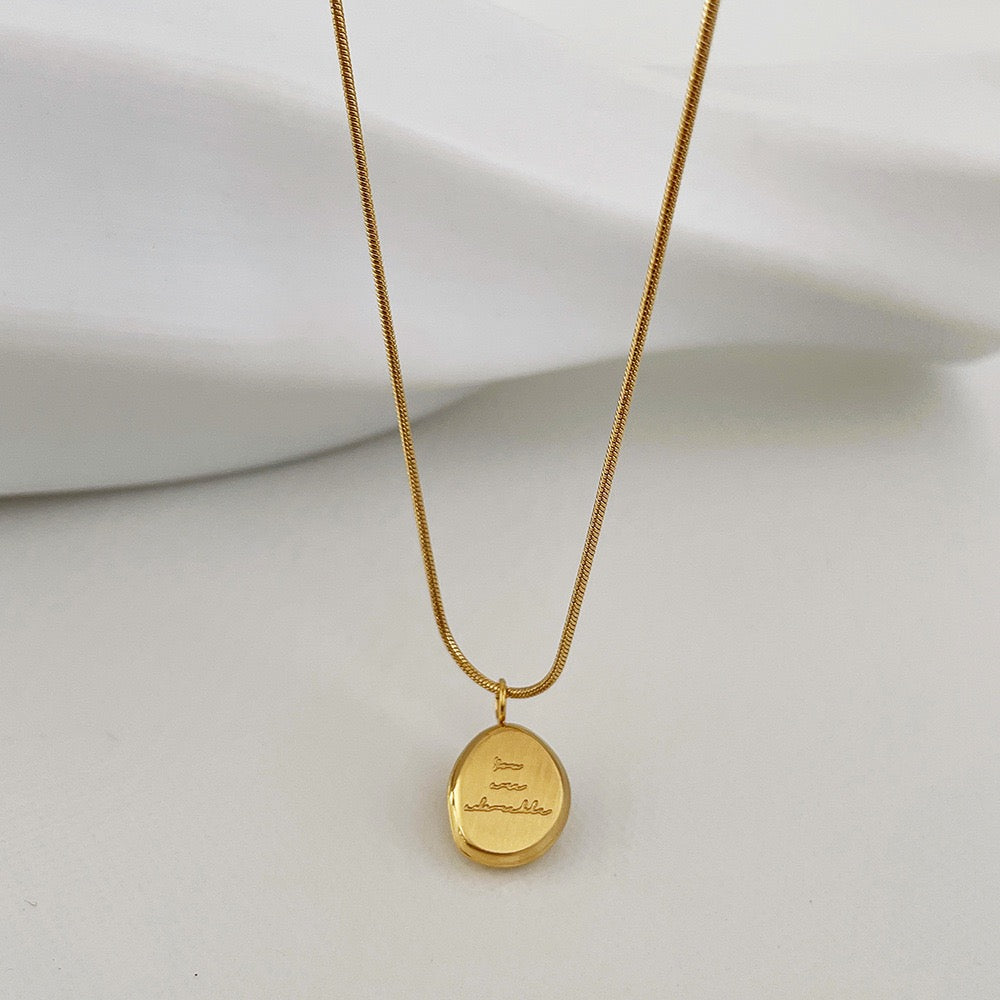 Trendy Titanium Steel Necklace – Fade-Proof Pendant Chain, Minimalist Statement Jewelry
