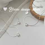 Elegant Zircon S925 Sterling Silver Necklace