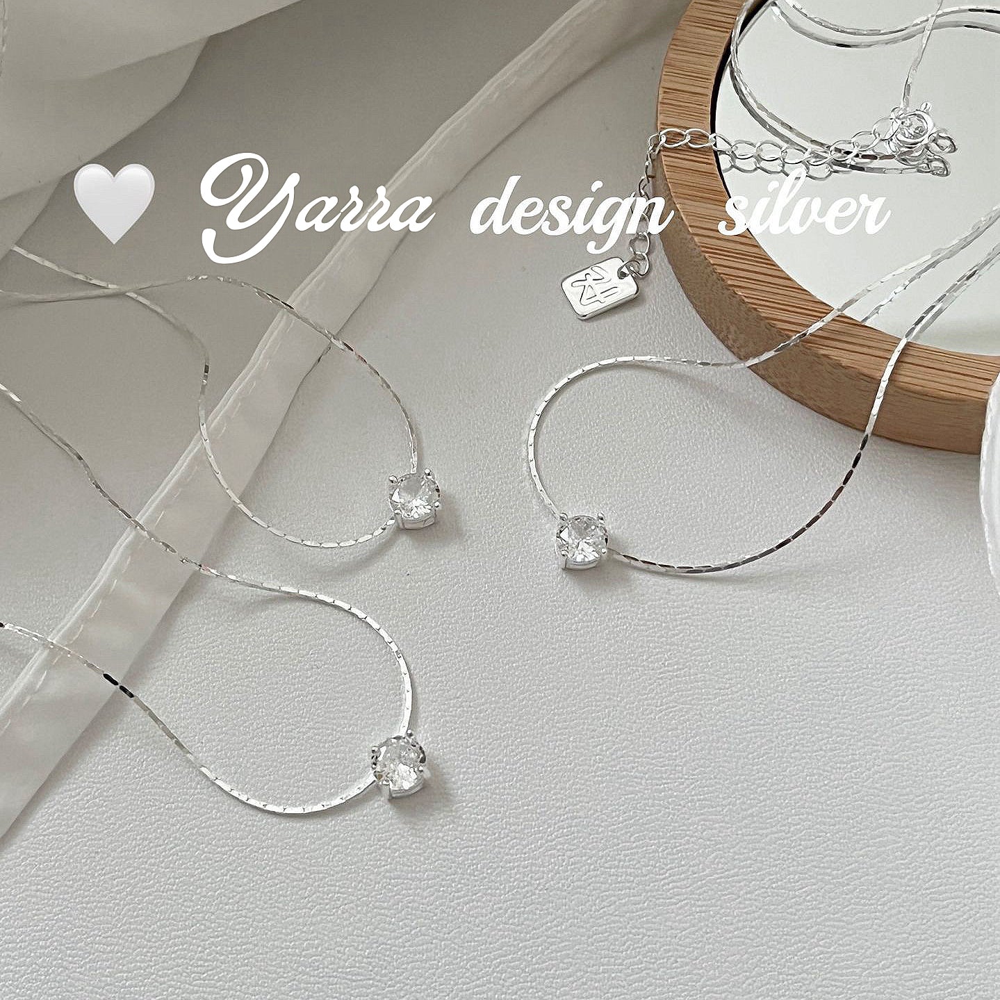 Elegant Zircon S925 Sterling Silver Necklace