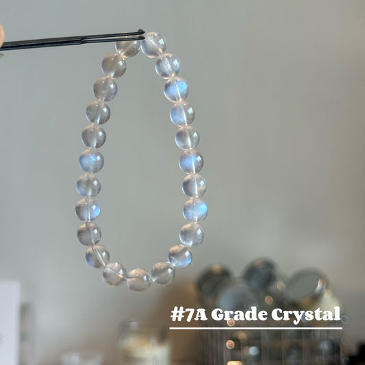 Moonlight Glow | Natural Creamy Blue Moonstone Bracelet