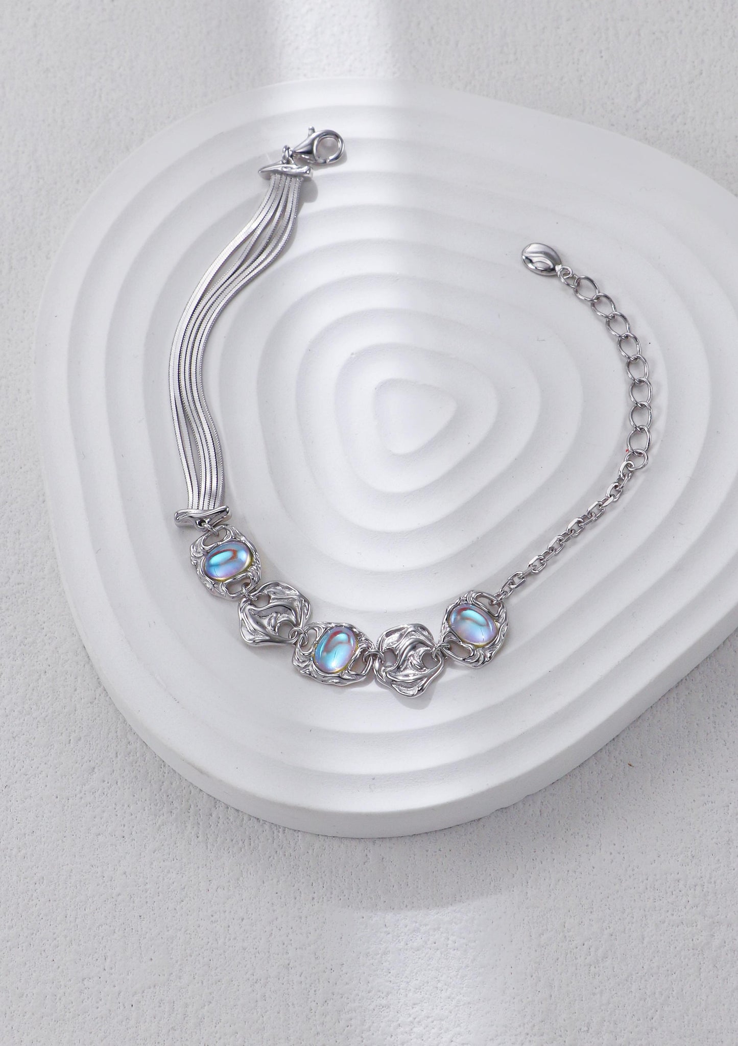 【Premium quality】925 Sterling Silver Moonstone Bracelet