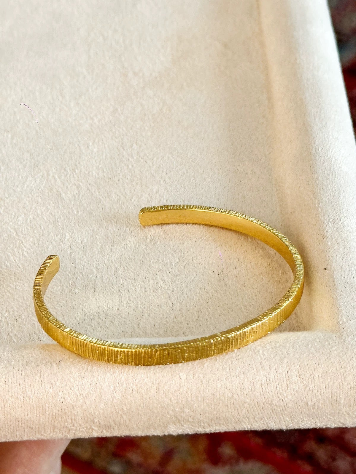Sculptural Gold Bracelet