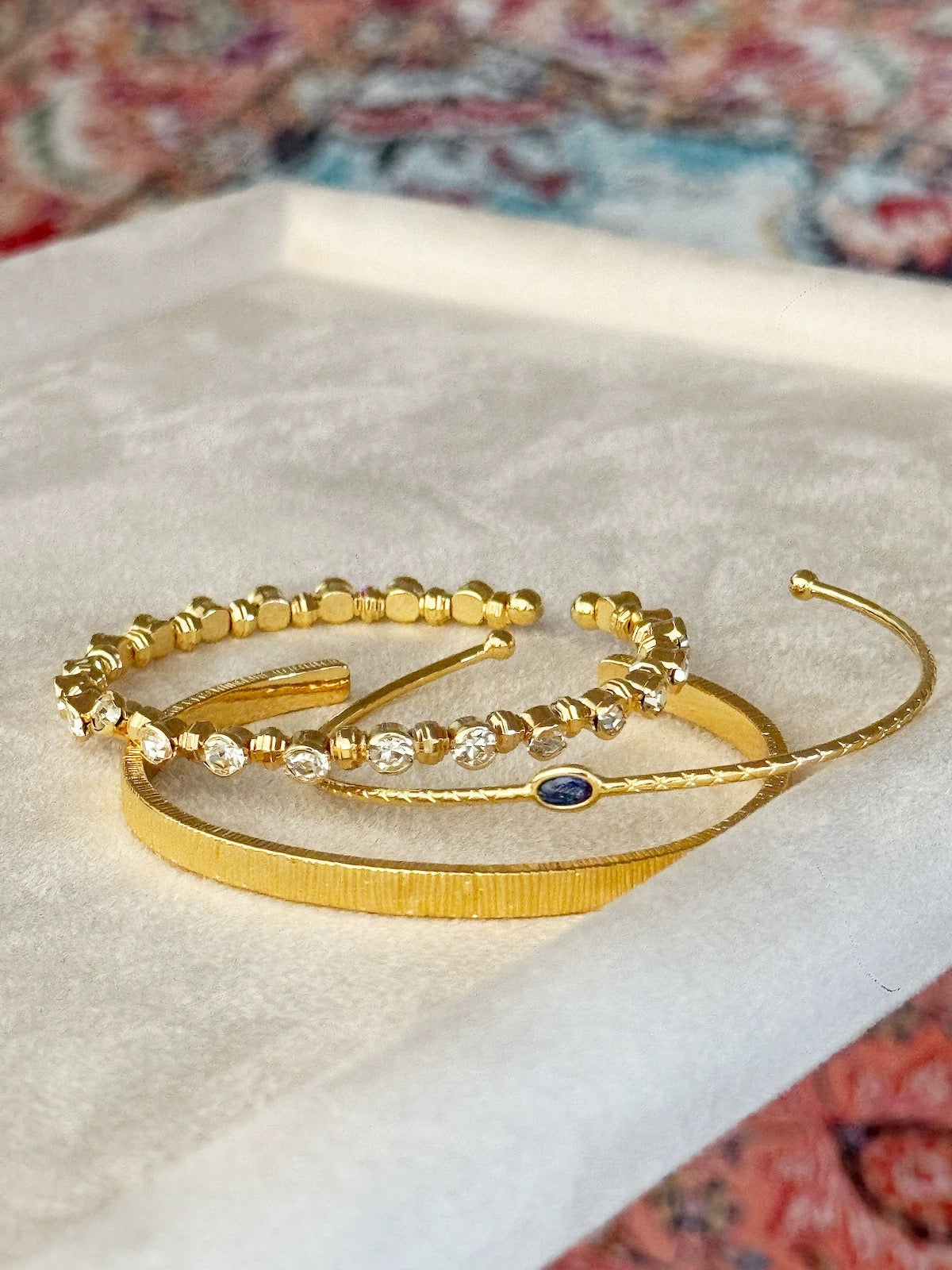 Sculptural Gold Bracelet